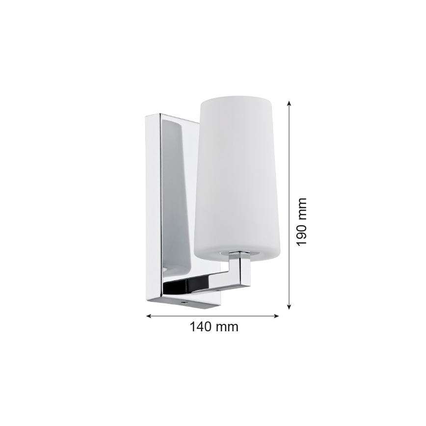 Argon 3358 - Sienas lampa CAMELOT 1xE27/15W/230V spīdīgs hroms