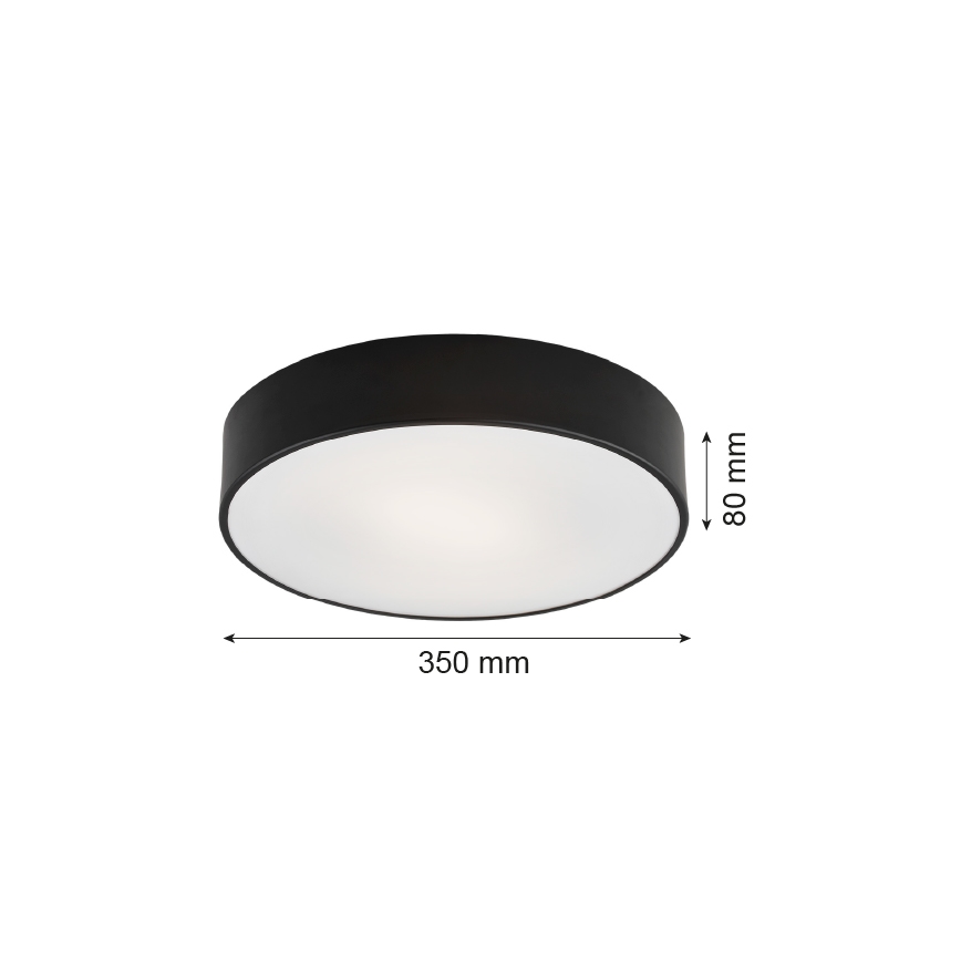 Argon 3570  - LED Griestu lampa DARLING LED/25W/230V d. 35 cm melna