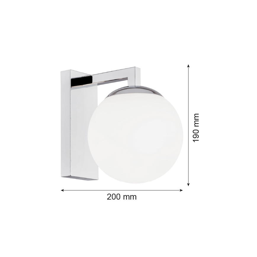Argon 3735 - Sienas lampa ASPEN 1xE27/15W/230V spīdīgs hroms