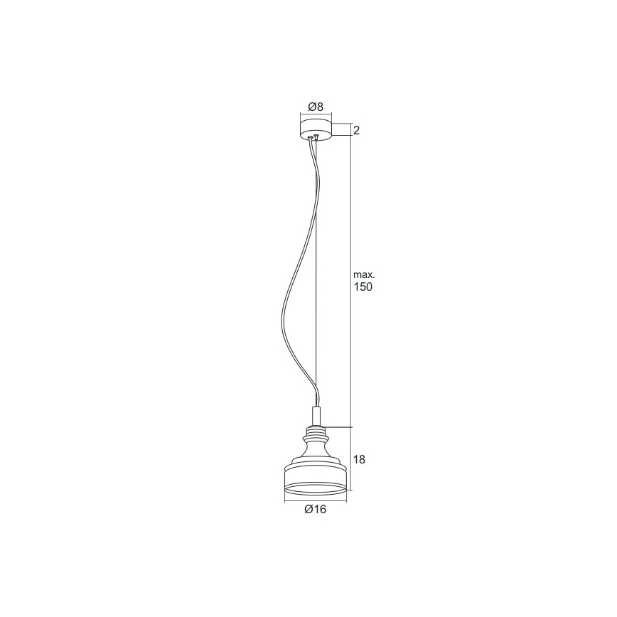 Argon 3795 - LED lustra ar auklu TULUZA LED/5W/230V