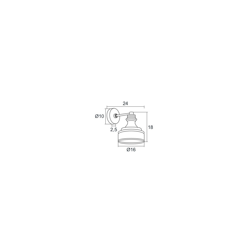 Argon 3796 - LED sienas gaismeklis TULUZA LED/5W/230V