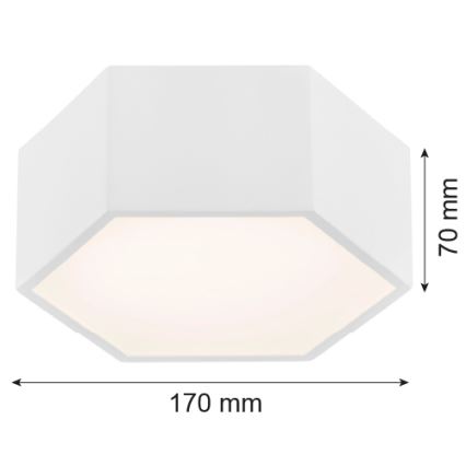 Argon 3828 - LED Griestu lampa ARIZONA LED/9W/230V balta