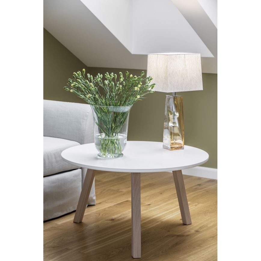 Argon 3840 - Galda lampa LILLE 1xE27/15W/230V balta