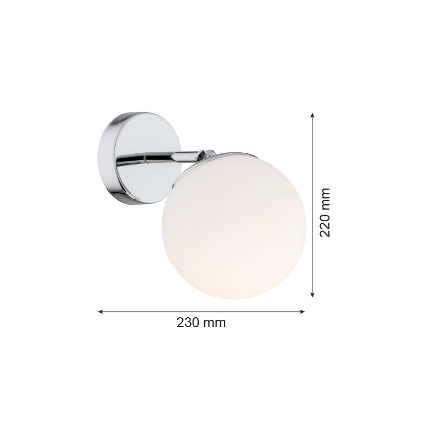 Argon 3988 - Sienas lampa SATELITE 1xE27/15W/230V spīdīgs hroms