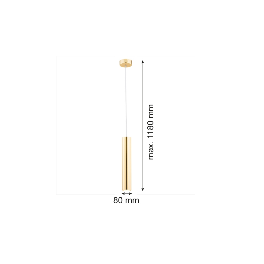 Argon 4057 - Lustra ar auklu GOMERA 1xGU10/5W/230V misiņa