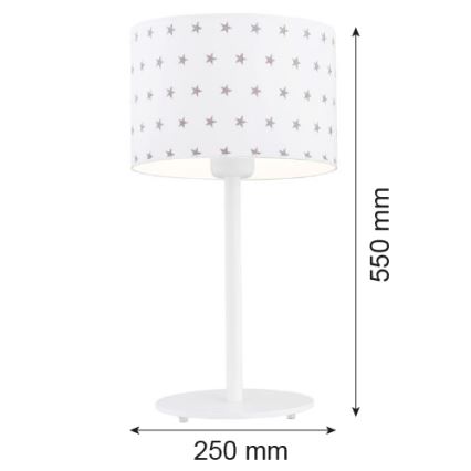 Argon 4125 - Galda lampa MAGIC 1xE27/15W/230V balta