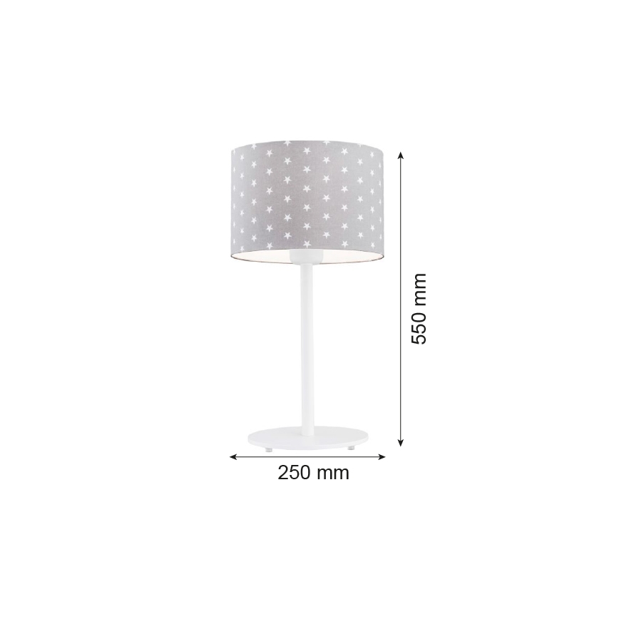 Argon 4126 - Galda lampa MAGIC 1xE27/15W/230V pelēka/balta