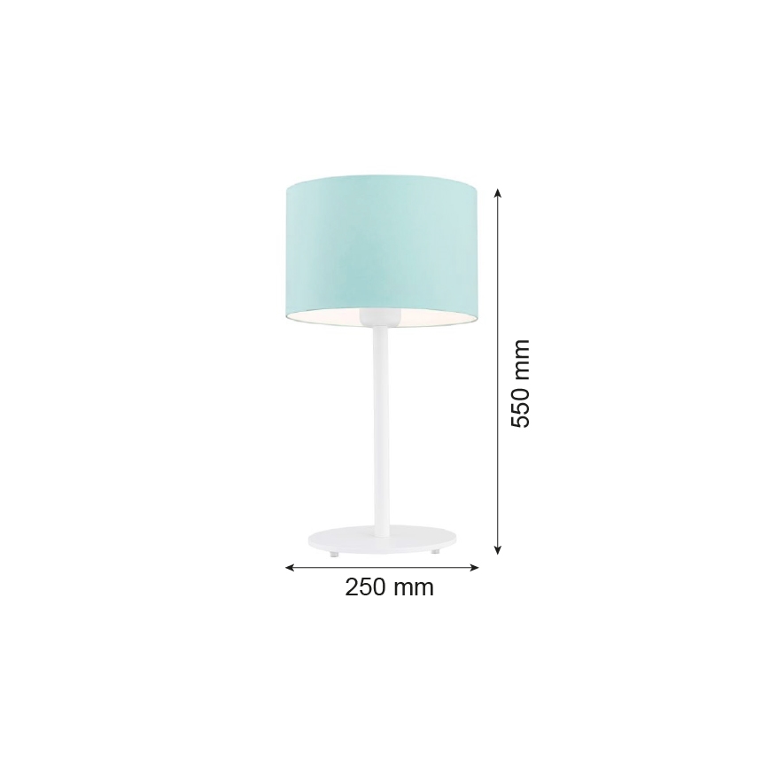 Argon 4127 - Galda lampa MAGIC 1xE27/15W/230V tirkīza/balta