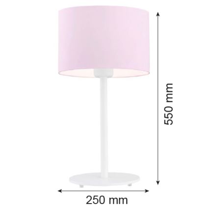 Argon 4128 - Galda lampa MAGIC 1xE27/15W/230V rozā/balta