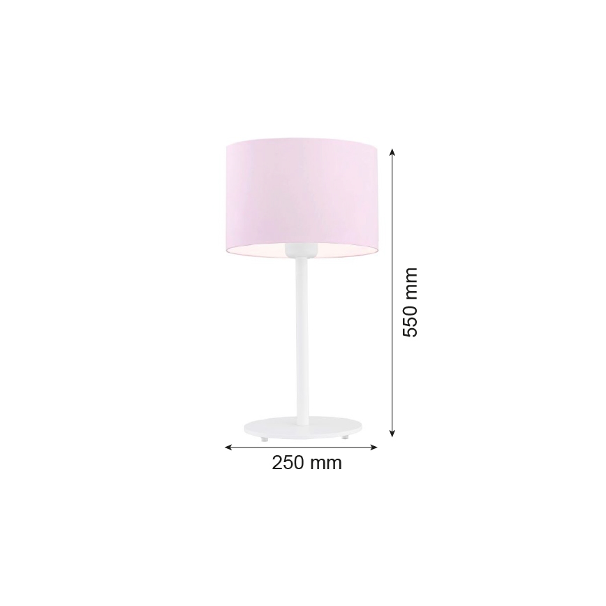 Argon 4128 - Galda lampa MAGIC 1xE27/15W/230V rozā/balta
