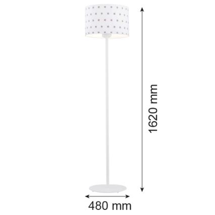 Argon 4129 - Grīdas stāvlampa MAGIC 1xE27/15W/230V balta