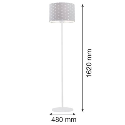Argon 4130 - Grīdas stāvlampa MAGIC 1xE27/15W/230V pelēka/balta
