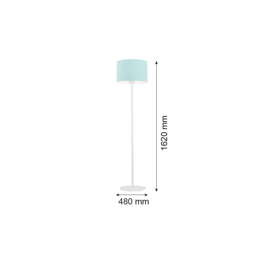 Argon 4131 - Grīdas stāvlampa MAGIC 1xE27/15W/230V tirkīza/balta