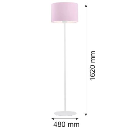 Argon 4132 - Grīdas stāvlampa MAGIC 1xE27/15W/230V rozā/balta