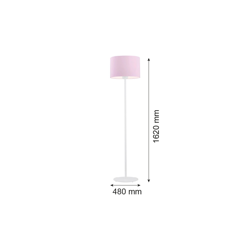Argon 4132 - Grīdas stāvlampa MAGIC 1xE27/15W/230V rozā/balta
