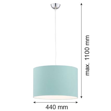 Argon 4135 - Lustra ar auklu MAGIC 1xE27/15W/230V tirkīza