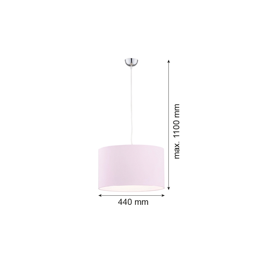 Argon 4136 - Lustra ar auklu MAGIC 1xE27/15W/230V rozā