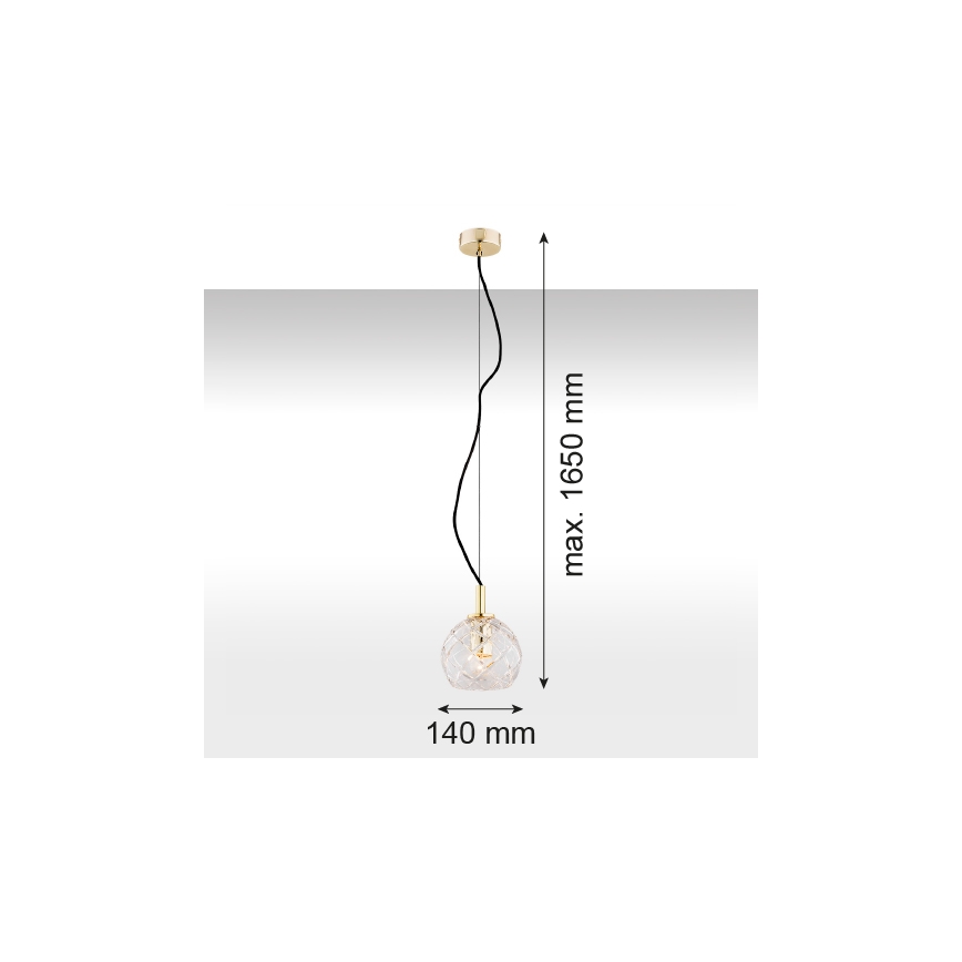 Argon 4200 - Lustra ar auklu OVIEDO 1xE27/15W/230V