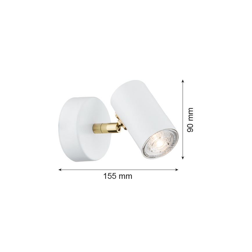 Argon 4209 - Griestu starmetis LAGOS 1xGU10/5W/230V balts/zelta