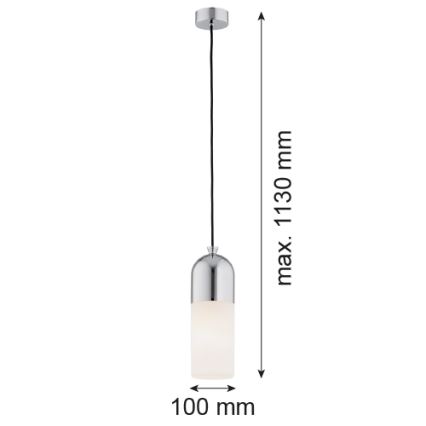 Argon 4211 - Lustra ar auklu BURGOS 1xE27/15W/230V spīdīgs hroms