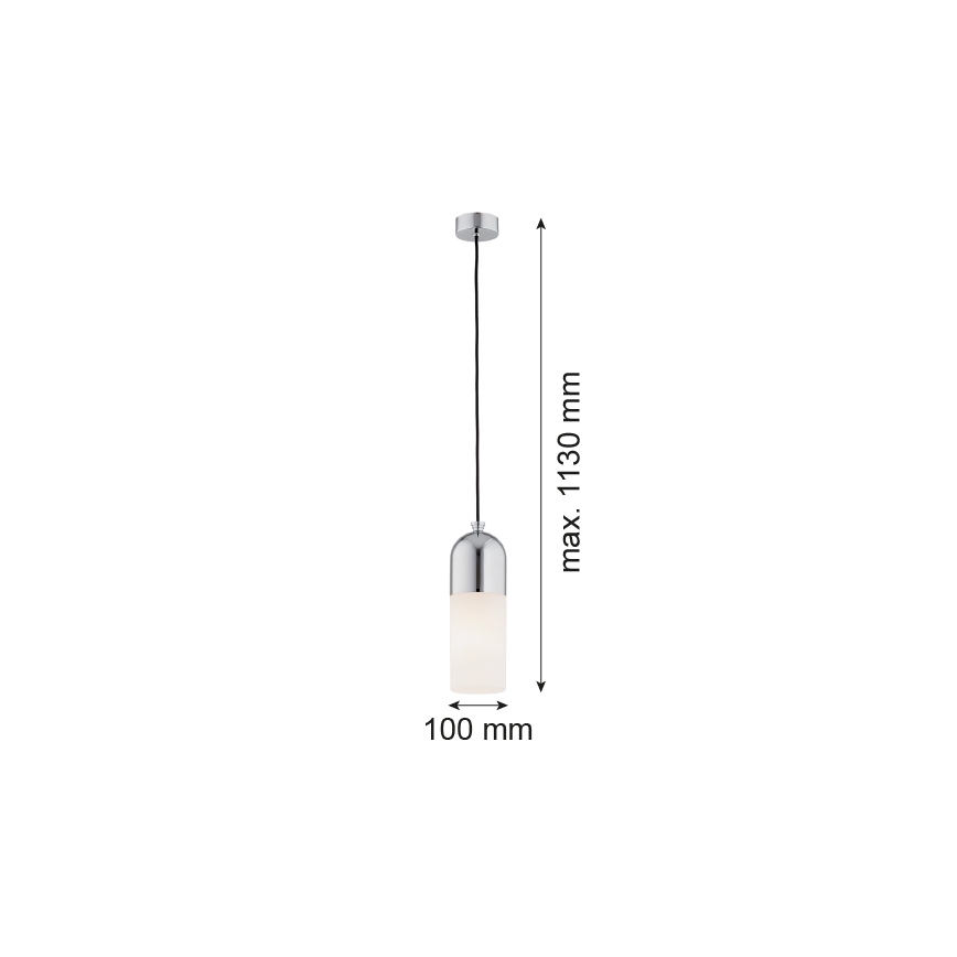 Argon 4211 - Lustra ar auklu BURGOS 1xE27/15W/230V spīdīgs hroms