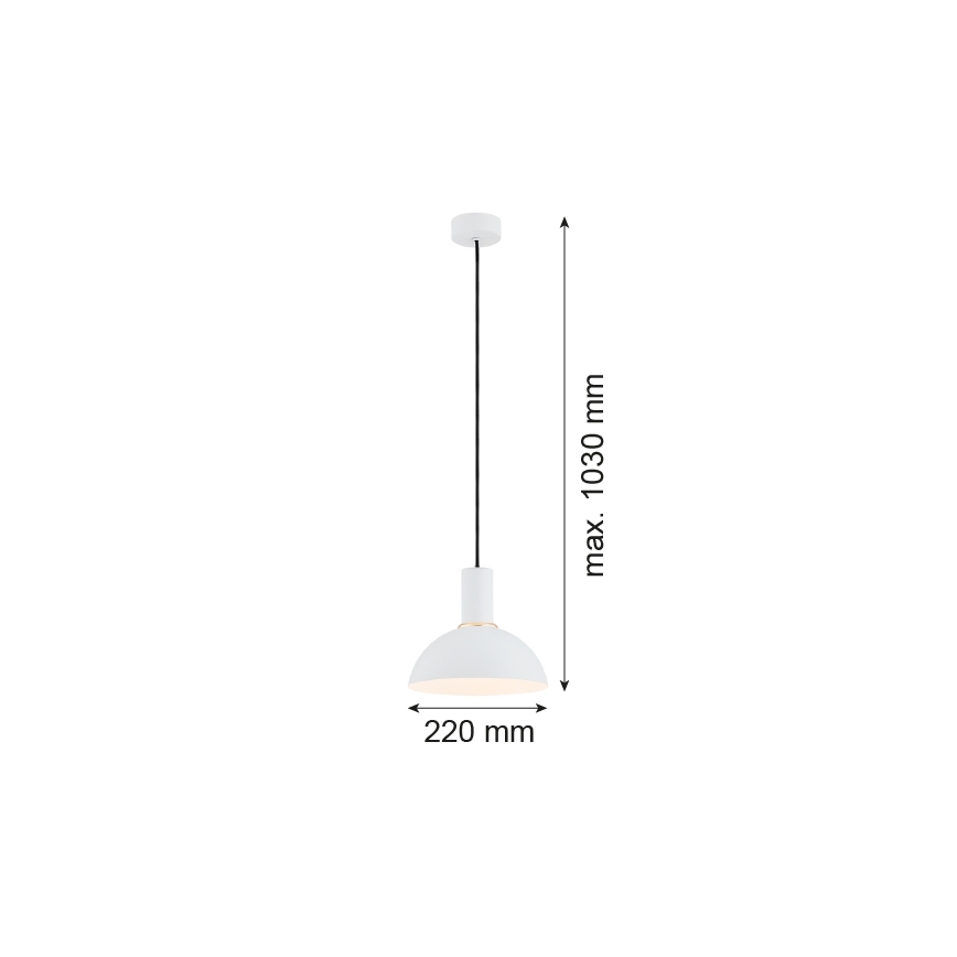 Argon 4220 - Lustra ar auklu SINES 1xE27/15W/230V d. 28 cm balta