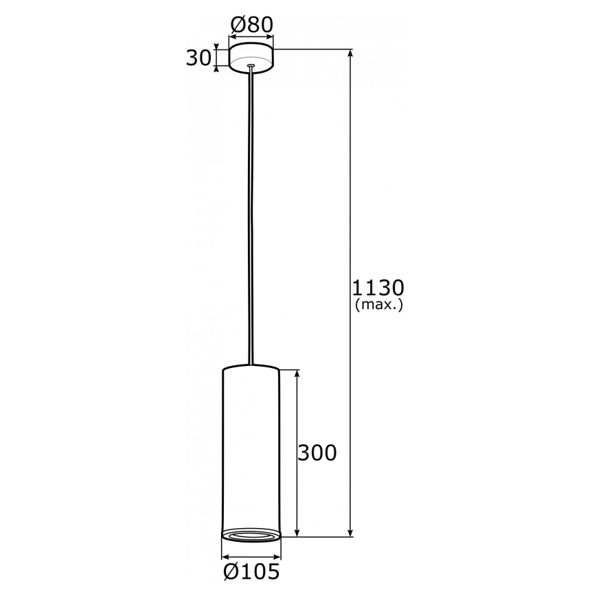 Argon 4246 - Lustra ar auklu LINEA 1xE27/15W/230V misiņš/melns