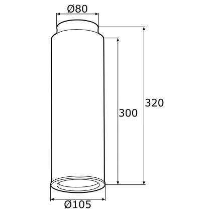 Argon 4281 - Starmetis LINEA 1xE27/15W/230V misiņa/melns