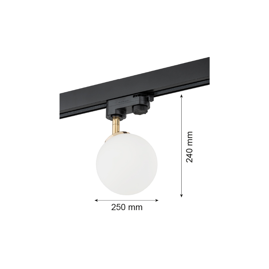 Argon 4307 - Starmetis priekš sliežu sistēmas BANG 1xG9/6W/230V misiņš