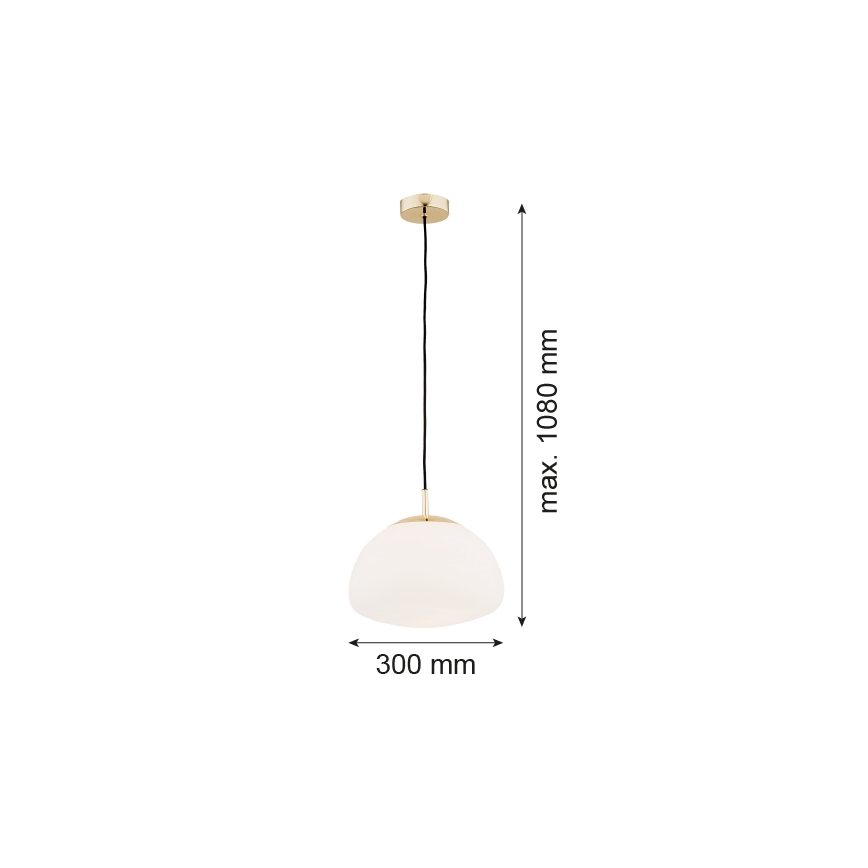 Argon 4316 - Lustra uz auklas TRINI 1xE27/15W/230V misiņa