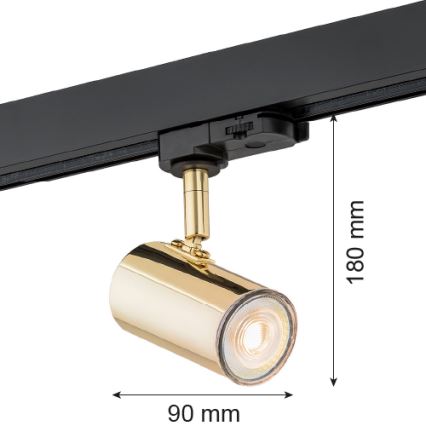 Argon 4328 - Starmetis sliežu sistēmai HORTA 1xGU10/5W/230V misiņš