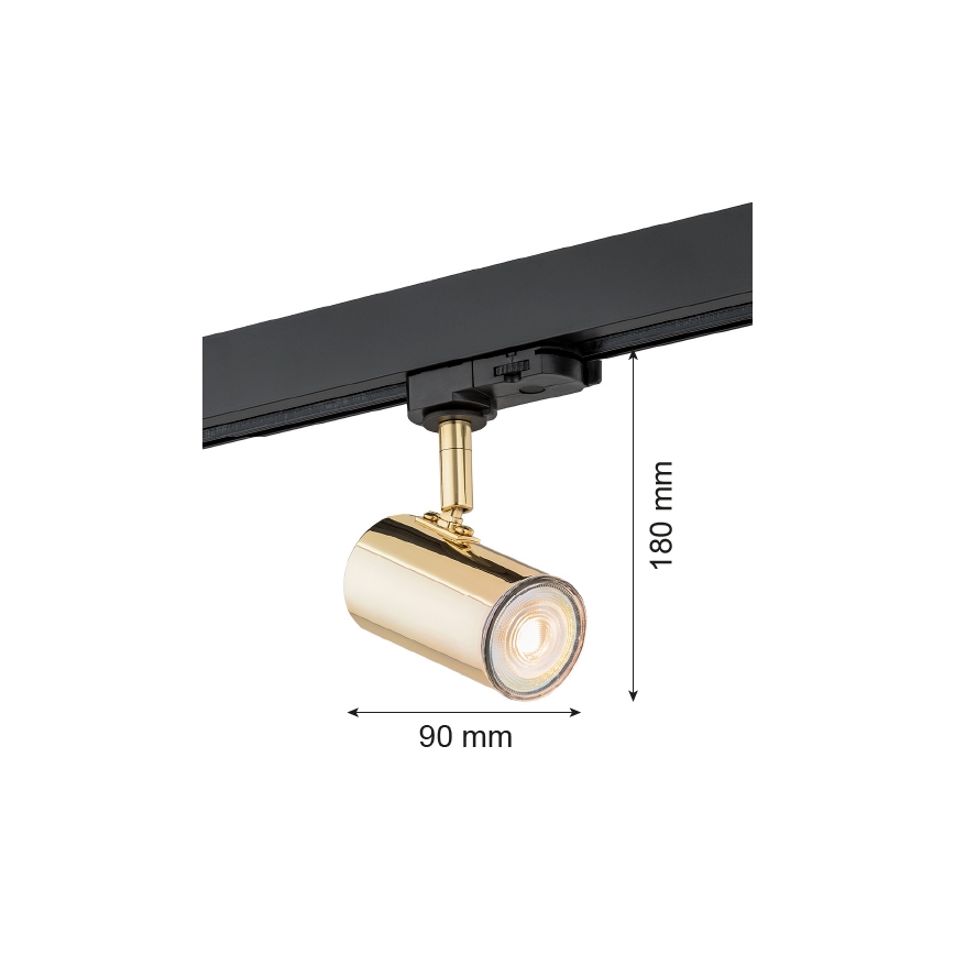 Argon 4328 - Starmetis sliežu sistēmai HORTA 1xGU10/5W/230V misiņš