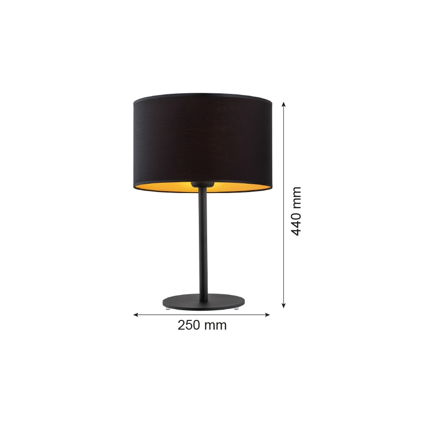 Argon 4342 - Galda lampa KARIN 1xE27/15W/230V melna