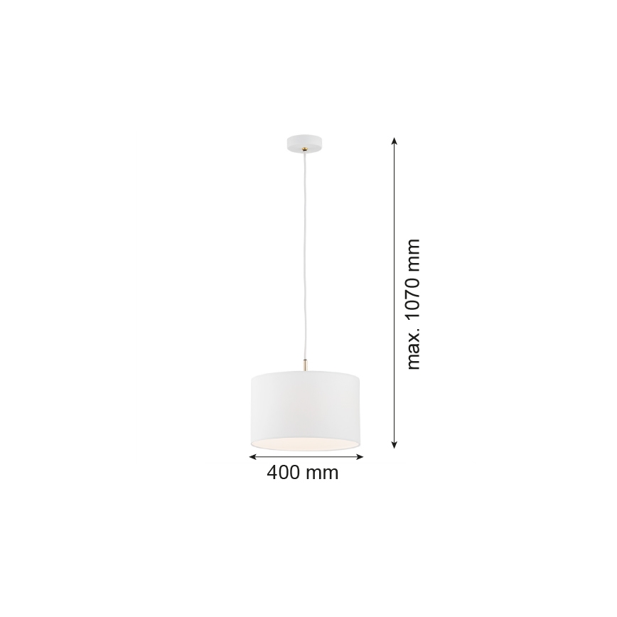 Argon 4343 - Lustra ar stieni KARIN 1xE27/15W/230V balta
