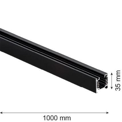 Argon 4370 - Sliežu sistēma 1 m melna