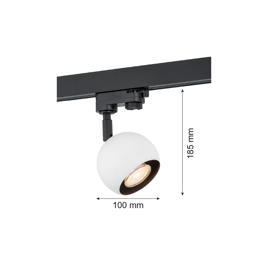 Argon 4377 - Starmetis sliežu sistēmai MURI 1xGU10/5W/230V balts
