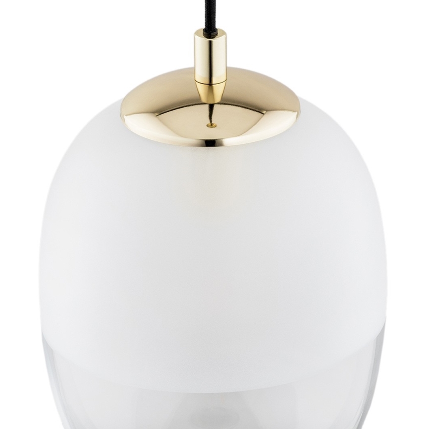Argon 4675 - Lustra ar auklu BALTIMORE 1xE27/15W/230V zelta