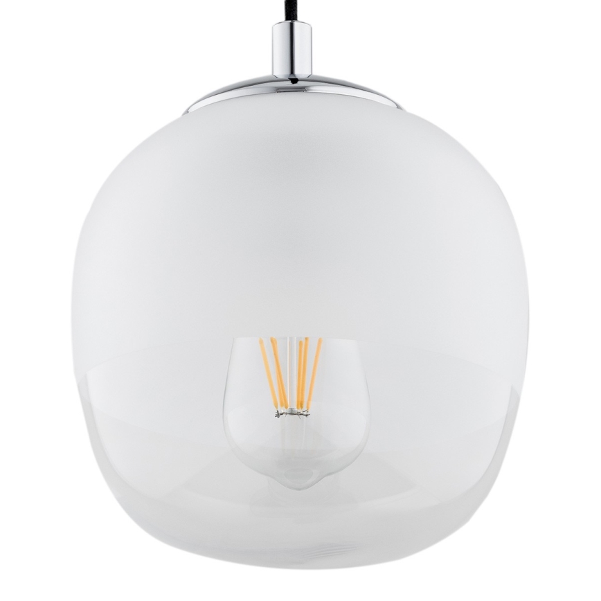 Argon 4676 - Lustra ar auklu BALTIMORE 1xE27/15W/230V spīdīgs hroms