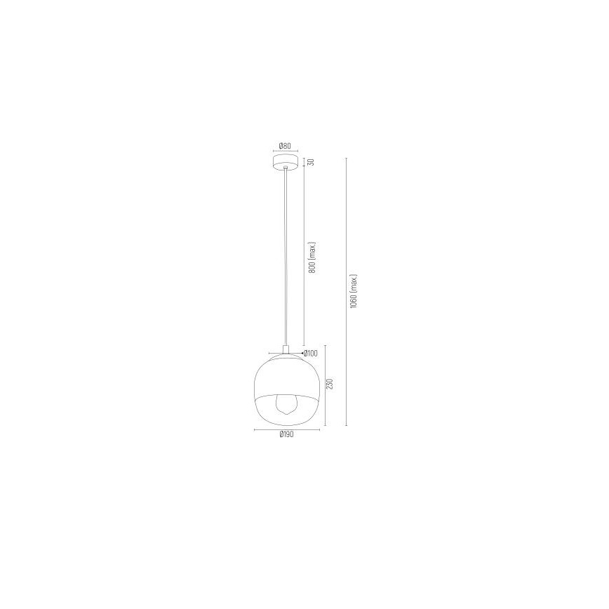 Argon 4676 - Lustra ar auklu BALTIMORE 1xE27/15W/230V spīdīgs hroms