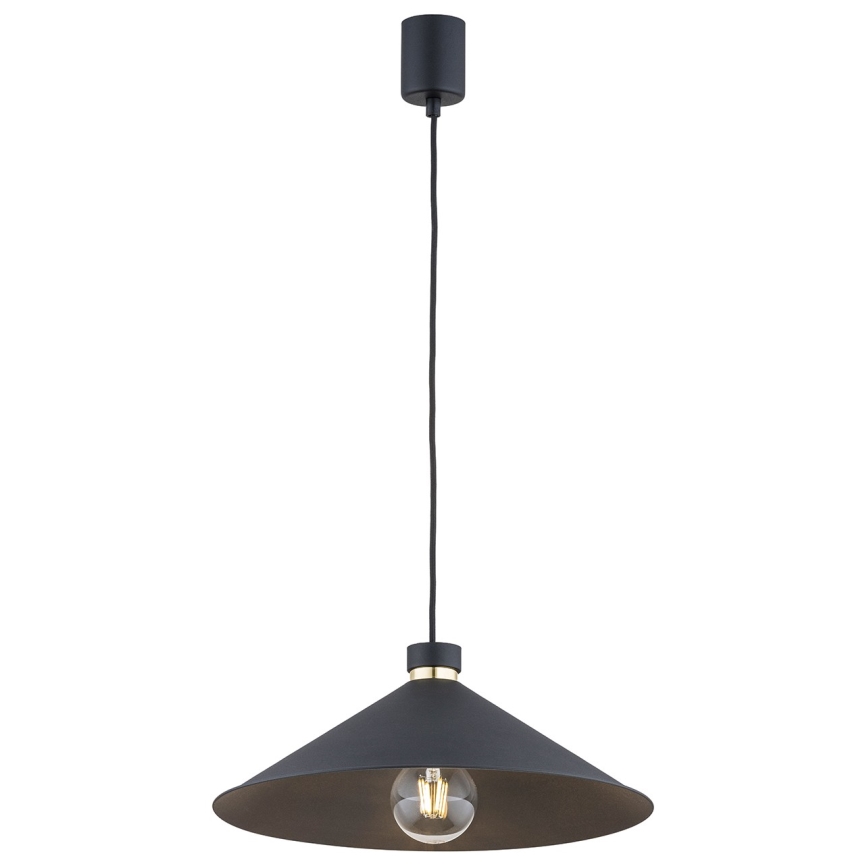 Argon 4695 - Lustra ar auklu NASHVILLE 1xE27/15W/230V melna