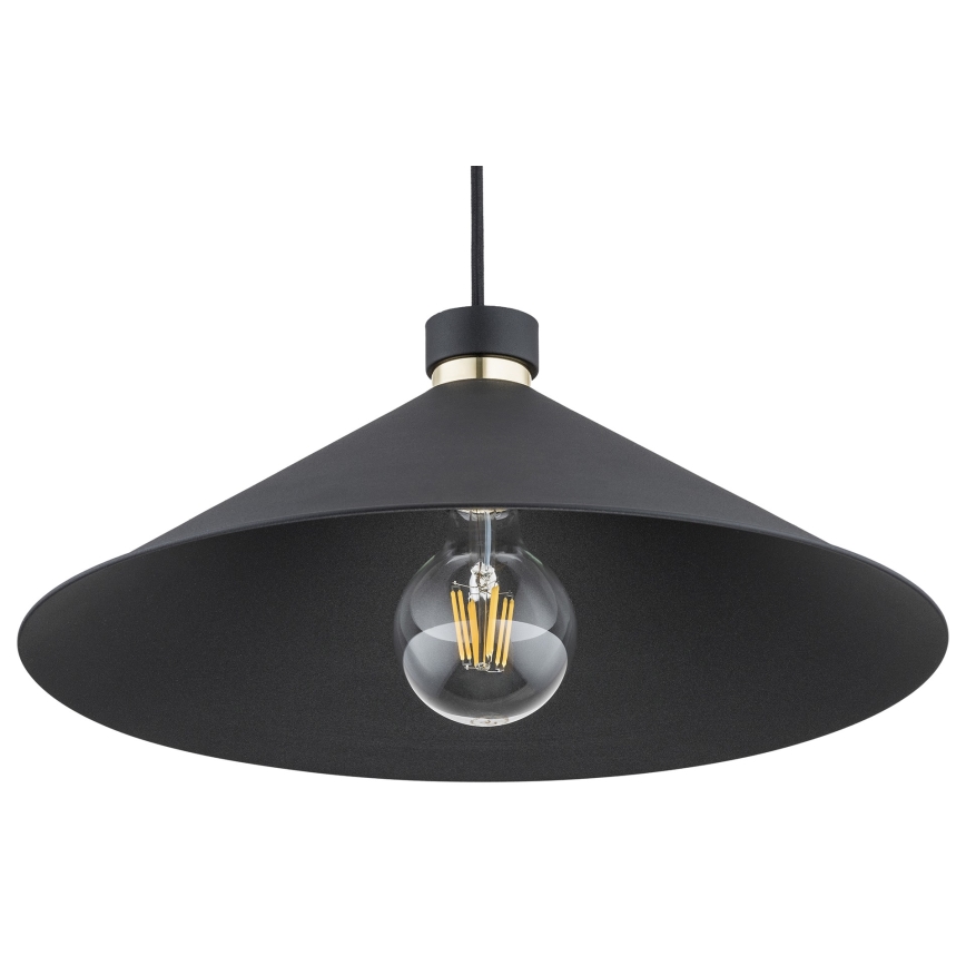 Argon 4695 - Lustra ar auklu NASHVILLE 1xE27/15W/230V melna