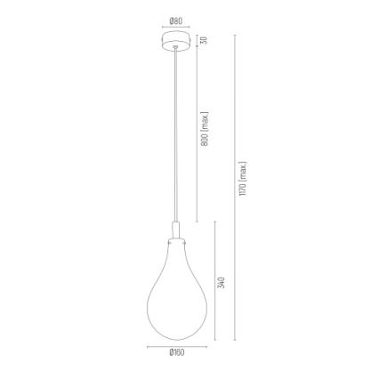 Argon 4716 - Lustra ar auklu OAKLAND 1xG9/6W/230V