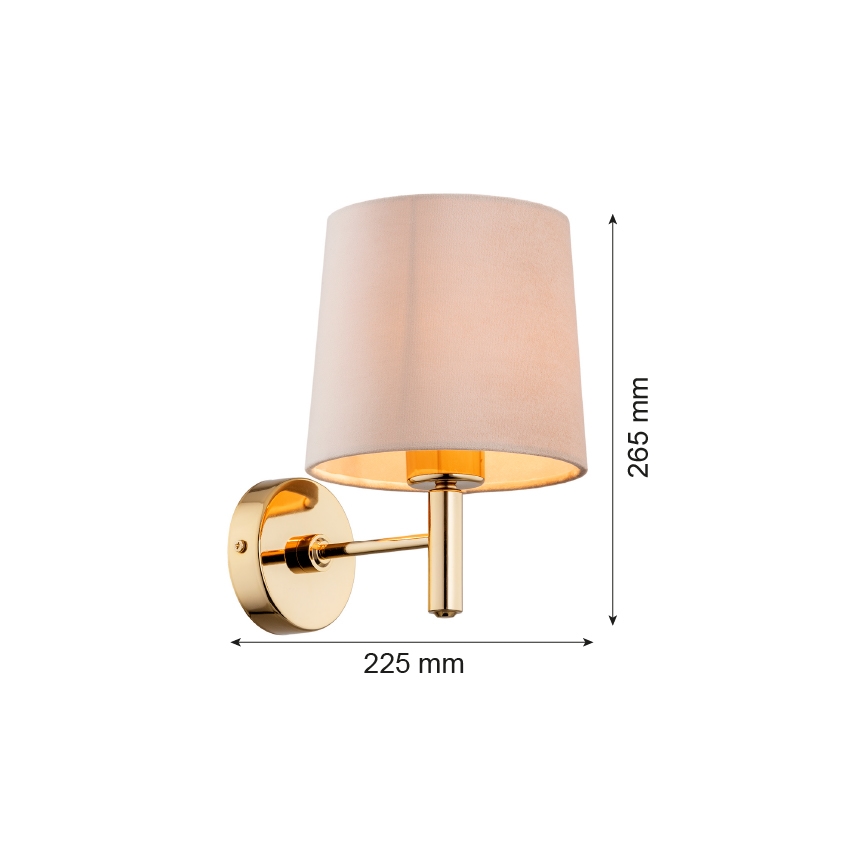 Argon 4727 - Sienas gaismeklis PONTE 1xE27/15W/230V