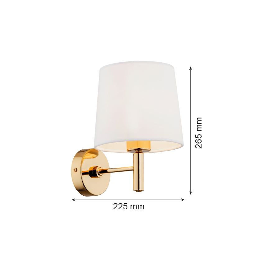 Argon 4728 - Sienas gaismeklis PONTE 1xE27/15W/230V