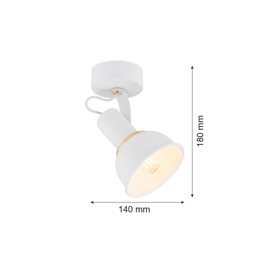Argon 4899 - Starmetis TWIST 1xE14/7W/230V balts/zeltains