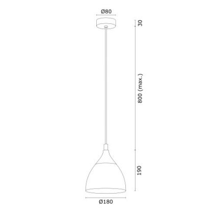 Argon 4905 - Lustra ar auklu MURANO 1xE27/15W/230V melna/zeltaina