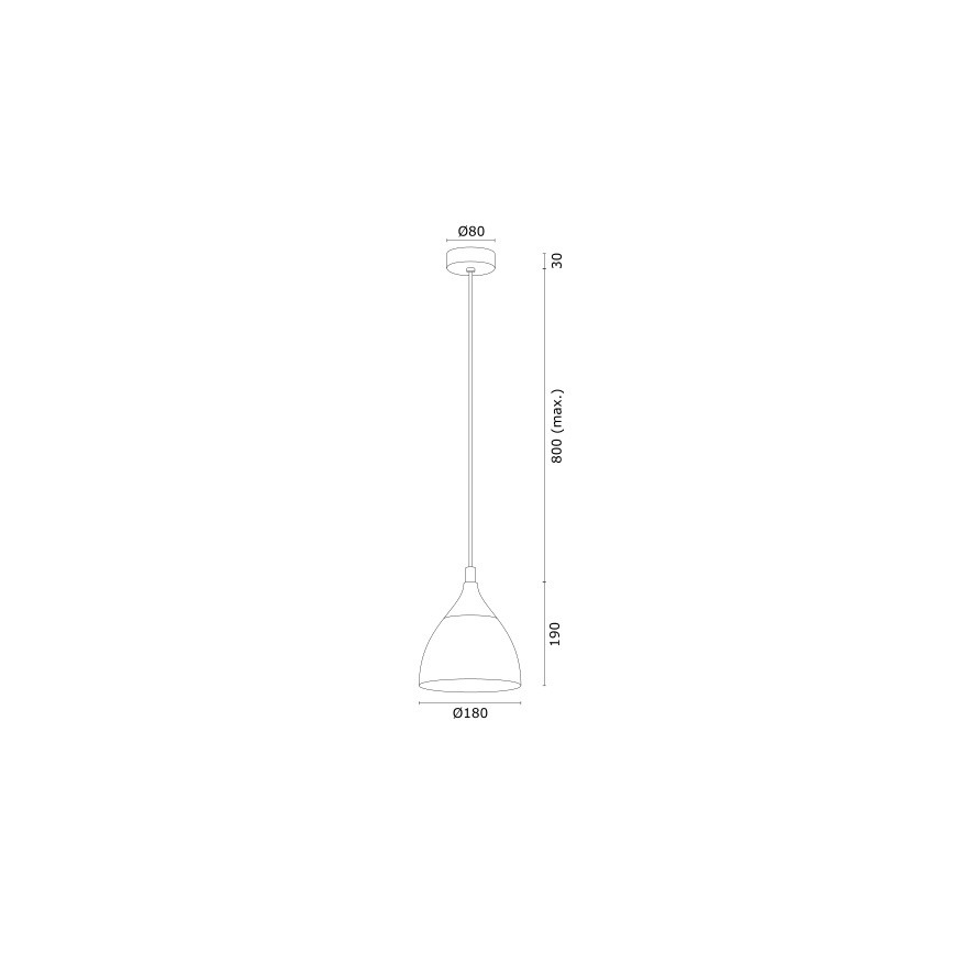 Argon 4905 - Lustra ar auklu MURANO 1xE27/15W/230V melna/zeltaina