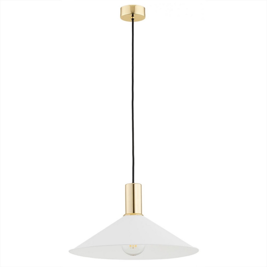 Argon 4911 - Lustra ar auklu MINORI 1xE27/15W/230V balta/zeltaina