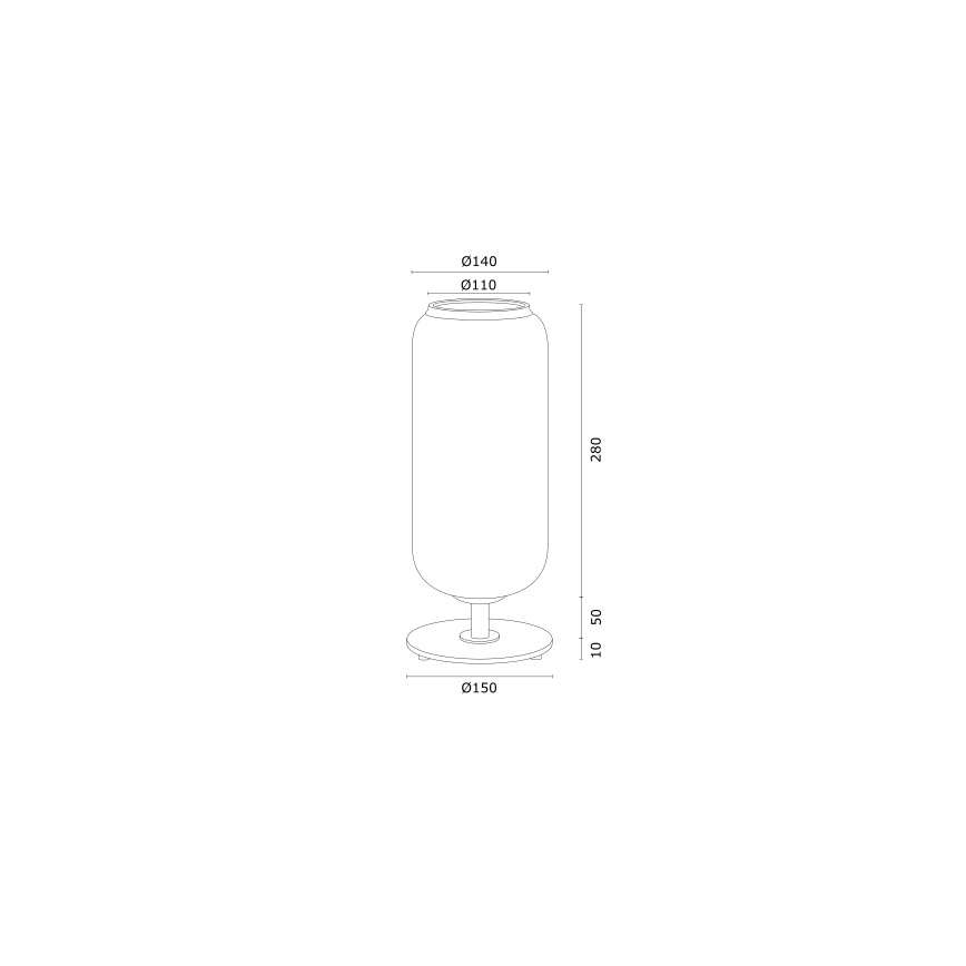 Argon 4994 - Galda lampa VALIANO 1xE27/15W/230V melna/balta/zeltaina