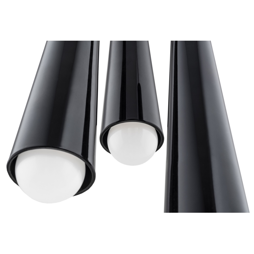 Argon 6103 - Lustra ar auklu HOLLYWOOD 3xE14/7W/230V melna